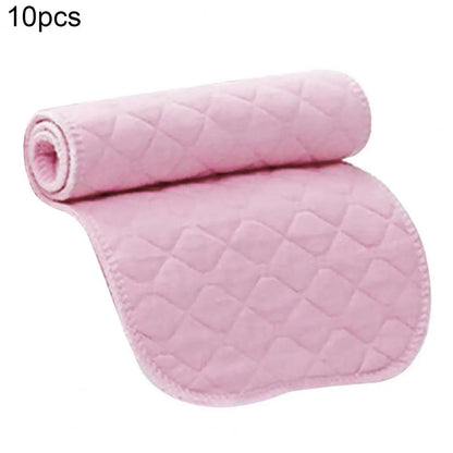 10pcs Baby Reusable Diapers Washable Ecological Nappies Cotton Cloth Diapers For Children Breathable Three Layers Diapers