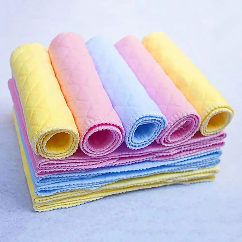 10pcs Baby Reusable Diapers Washable Ecological Nappies Cotton Cloth Diapers For Children Breathable Three Layers Diapers