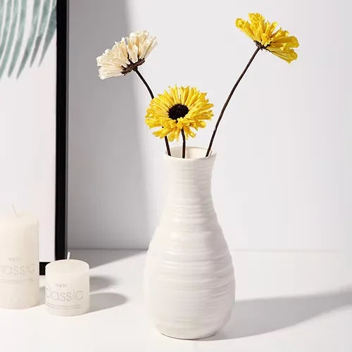 1pc Nordic Plastic Vase Simple Small Fresh Flower Pot Storage Bottle for Flowers Living Room Modern Home Decorations Ornaments