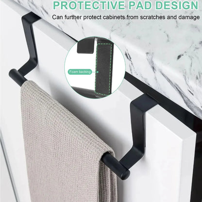 Black Towel Rack No Drilling Home Organizer Hanger Bathroom Organizer Rack Clothes Coat Hat Towel Hanger 36CM