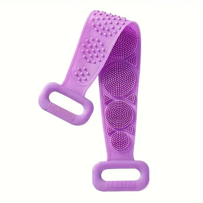 Body Silicone Brush Scrub Body Exfoliating Sponge Brush Bathroom Shower Back Brush Bath Scrub Clean Tool Stain Removal Bath Belt