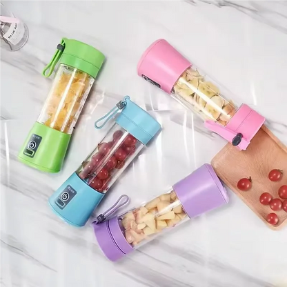 Mini USB Rechargeable 6-Blade Portable Juicer Blender – For Fresh Smoothies & Ice Drinks