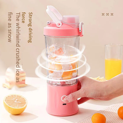 Portable 600ML USB Rechargeable Smoothie Blender – Mini Travel Juicer for Shakes & Fruit Mixes