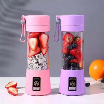 Mini USB Rechargeable 6-Blade Portable Juicer Blender – For Fresh Smoothies & Ice Drinks