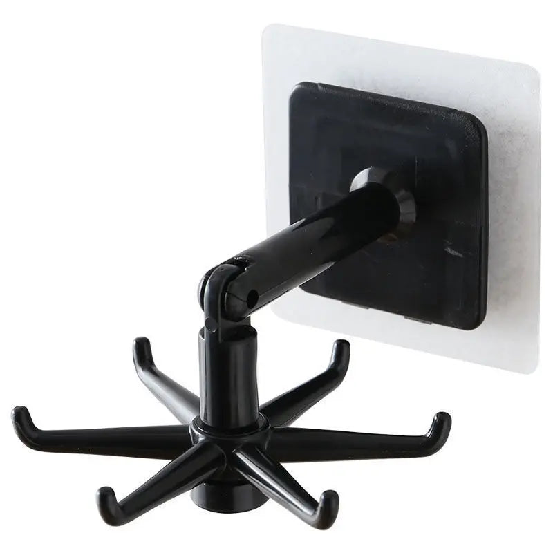 Kitchen Organizer Swivel Hooks Creative Hooks Hooks Hole-free Multifunctional Explosion Hooks Rotatable Dual-Use